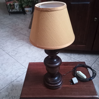 Abasciur vintage con paralume funzionante