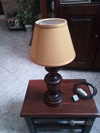 Abasciur vintage con paralume funzionante