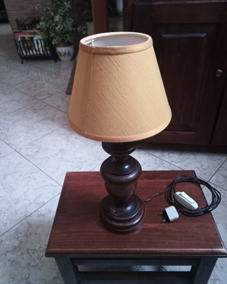 Abasciur vintage con paralume funzionante