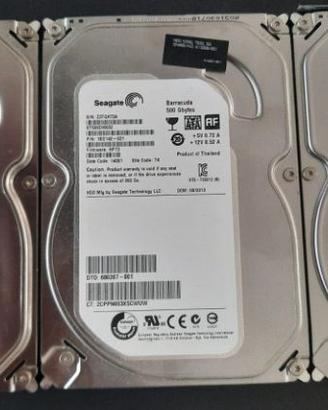 HD SEAGATE BARRACUDA 500 GB - 3 PEZZI
