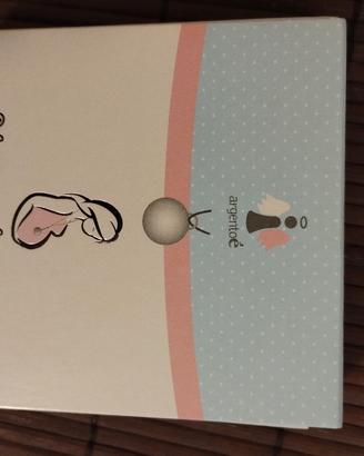 ciondolo gravidanza chiama angeli argento-nuovo