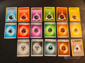 LOTTO 17 Energie Pokémon: Vintage (1999) + Moderne