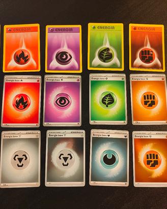 LOTTO 17 Energie Pokémon: Vintage (1999) + Moderne
