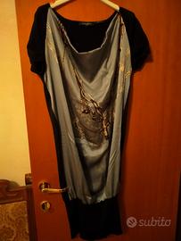 Maglia lunga in pura lana e seta