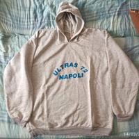 Felpa Ultras Napoli 72 grigia anni 2000