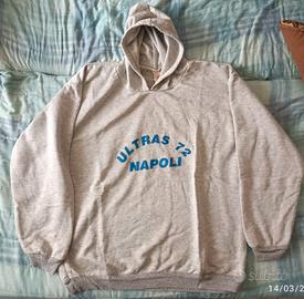 Felpa Ultras Napoli 72 grigia anni 2000