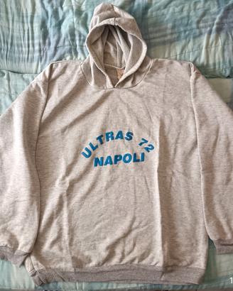 Felpa Ultras Napoli 72 grigia anni 2000