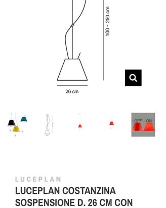 3 Costanzine Luceplan.