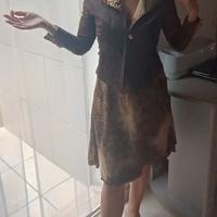 Abito donna con giacca leopardata taglia M