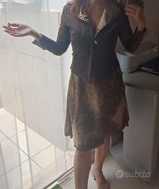Abito donna con giacca leopardata taglia M