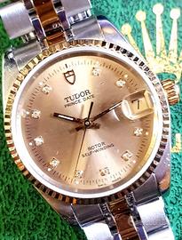 Tudor acciaio e oro con diamanti
