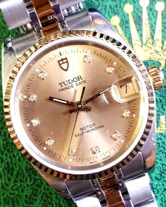 Tudor acciaio e oro con diamanti
