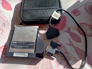 Vintage floppy disk portatile Dell con cavo