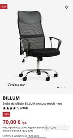 Sedia da ufficio girevole