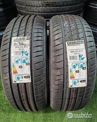 2 gomme 205 55 17 FIRESTONE NUOVE 100% BAT. RIFN72