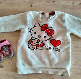 Maglione bianco peloso Hello Kitty 12/18 mesi 