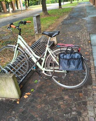 Bici donna 7 velocità portapacchi anteriore e post