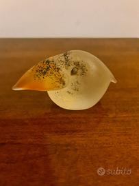 uccello in vetro di murano cenedese