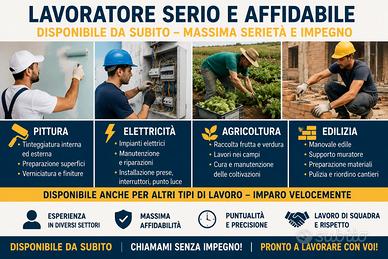 Pittura, Elettricità, Agricoltura, Edilizia /