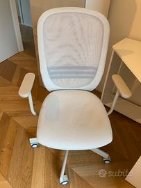 Sedia ufficio 5 razze beige