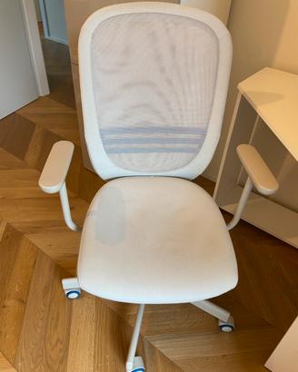 Sedia ufficio 5 razze beige