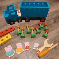 Giocattolo legno - Camion Peppa Pig