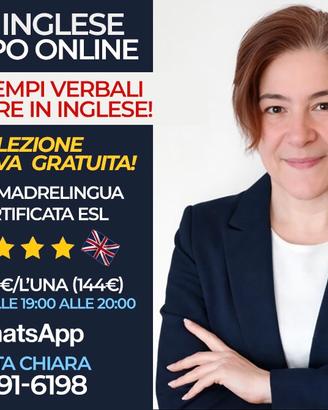 Lezioni inglese online - impara i tempi verbali