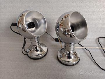 COPPIA Lampade Space Age Eyeball Magnetiche