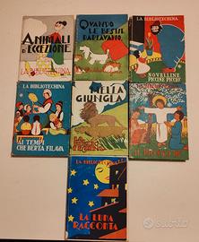 7 Volumi Collana "La Bibliotechina" Bietti 1949