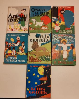 7 Volumi Collana "La Bibliotechina" Bietti 1949