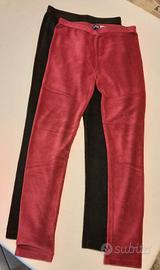 2 Leggins in velluto taglia 14