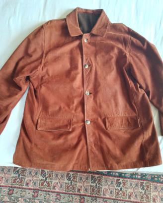 Giacca pelle marrone