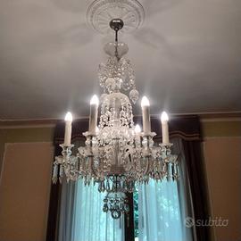 lampadario vintage  in cristallo