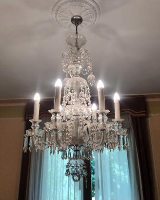 lampadario vintage  in cristallo