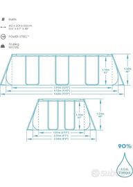Piscina Bestway 412x201x122cm