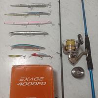 kit pesca  spinning