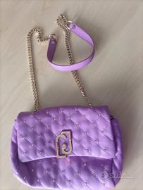 borsetta con strass e tracolla 
