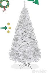 ALBERO DI NATALE REALISTICO BIANCO 180 CM