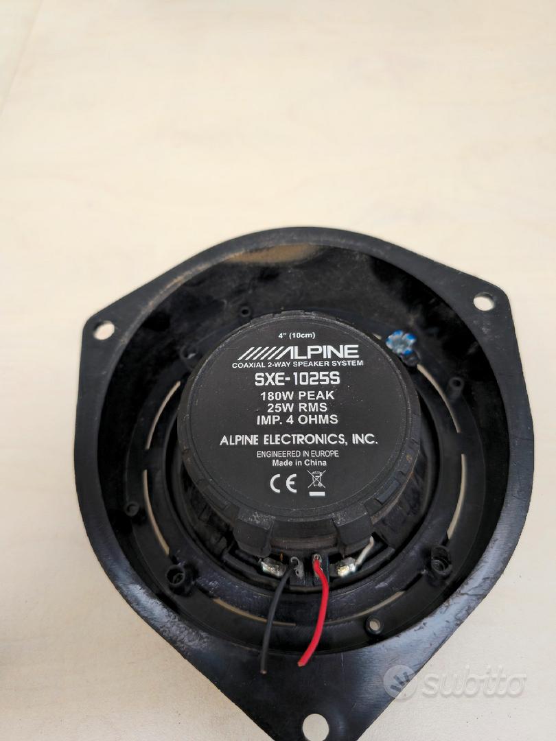 Alpine SXE 1025 S Altoparlanti Auto 2 Vie | 180W Potenza Di Picco, 25W RMS