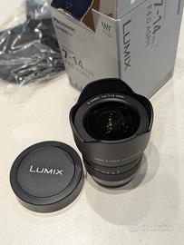 Panasonic Lumix G Vario 7-14 F4 ASPH come nuovo!