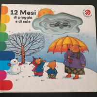 12 mesi di pioggia.La Coccinella.Libro con i buchi