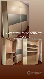 ARMADIO PORTE SCORREVOLI 263X260 € 1.000,00