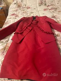 Vestito rosso rosa