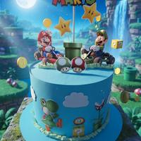 torta scenografica  super mario 