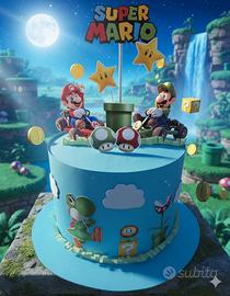 torta scenografica  super mario 