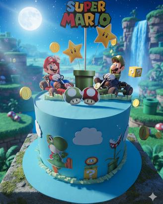 torta scenografica  super mario 