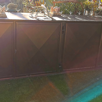 Armadio giardino zincato verniciato a polvere