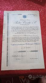 Gallarate Pietro Crosta titoli obbligazioni epoca