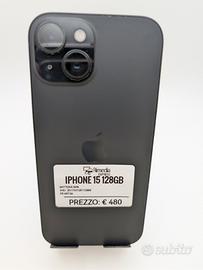 iPhone 15 128GB nero usato garanzia 