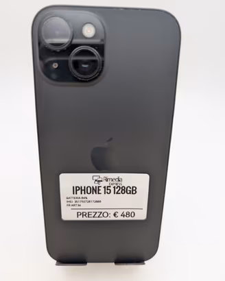 iPhone 15 128GB nero usato garanzia 